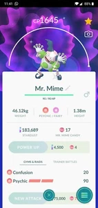 Pokémon Go ∥ Shiny Mr Mime ∥ - Picture 1 of 1