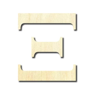 Xi Greek Alphabet Laser Cut Out Unfinished Wood Shape Craft Supply - Picture 1 of 6