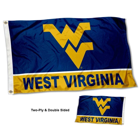 West Virginia University Mountaineers Flag Double Sided 2-Ply Cover