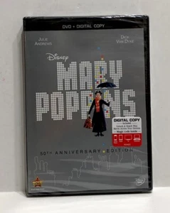 MARY POPPINS (1964) 50TH ANNIVERSARY EDITION DVD DICK VAN DYKE DISNEY 2013 NEW - Imagen 1 de 2