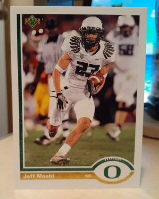2011 Upper Deck 1991 UD 20th Anniversary Jeff Maehl #20A-55 OREGON DUCKS - Image 1 of 2