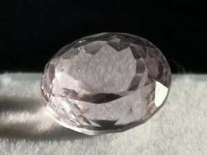 Natural Kunzite Gemstone - Faceted Loose Spodumene 6.50 CTS Oval Shape - Picture 1 of 10