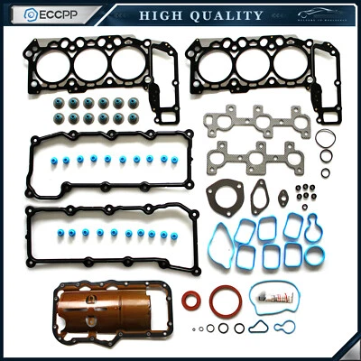 Juego de juntas de culata completa ECCPP para Jeep Liberty Dodge Durango Dakota Ram 3.7L 02-05 Foto 1 de 4