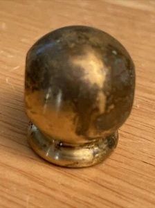 LARGE SOLID BRASS UNF~TEE  BALL ARMBACK ~ 1/4 IPS Threaded 1 1/4”T-1 1/8 W NOS - Picture 1 of 10