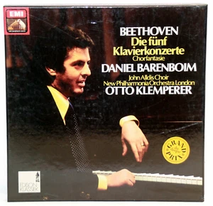 12" Vinyl - BEETHOVEN - Die fünf Klavierkonzerte - Daniel Barenboim / Klemperer - Bild 1 von 2