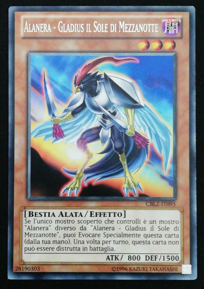 ALANERA GLADIUS IL SOLE A MEZZANOTTE Rara in Italiano CBLZ-IT096  YUGIOH - Immagine 1 di 1