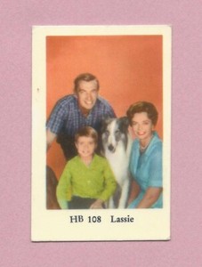 1965 Dutch Gum Card HB #108 Lassie