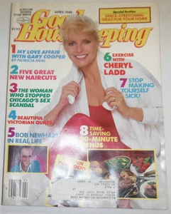 Good Housekeeping Magazine Cheryl Ladd Bob Newhart April 1988 101414R - Picture 1 of 1