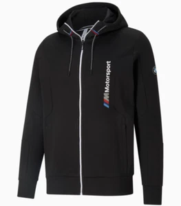 Puma Men's BMW M Motorsport Hooded Sweat Jacket Black 599520-01 f - Picture 1 of 4