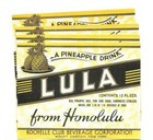 15 Vintage Old LULA Pineapple Drink Bottle Labels, "From Honolulu", Unused