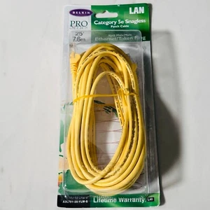 Belkin Pro Series 25' 7,6m LAN Kategorie 5e Snagless Patchkabel RJ45 Stecker/Stecker - Bild 1 von 4