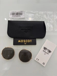 Clip on MOSCOT aggiuntivo occhiali da sole ORIGINALE clipzen 44mm gold green - Picture 1 of 1