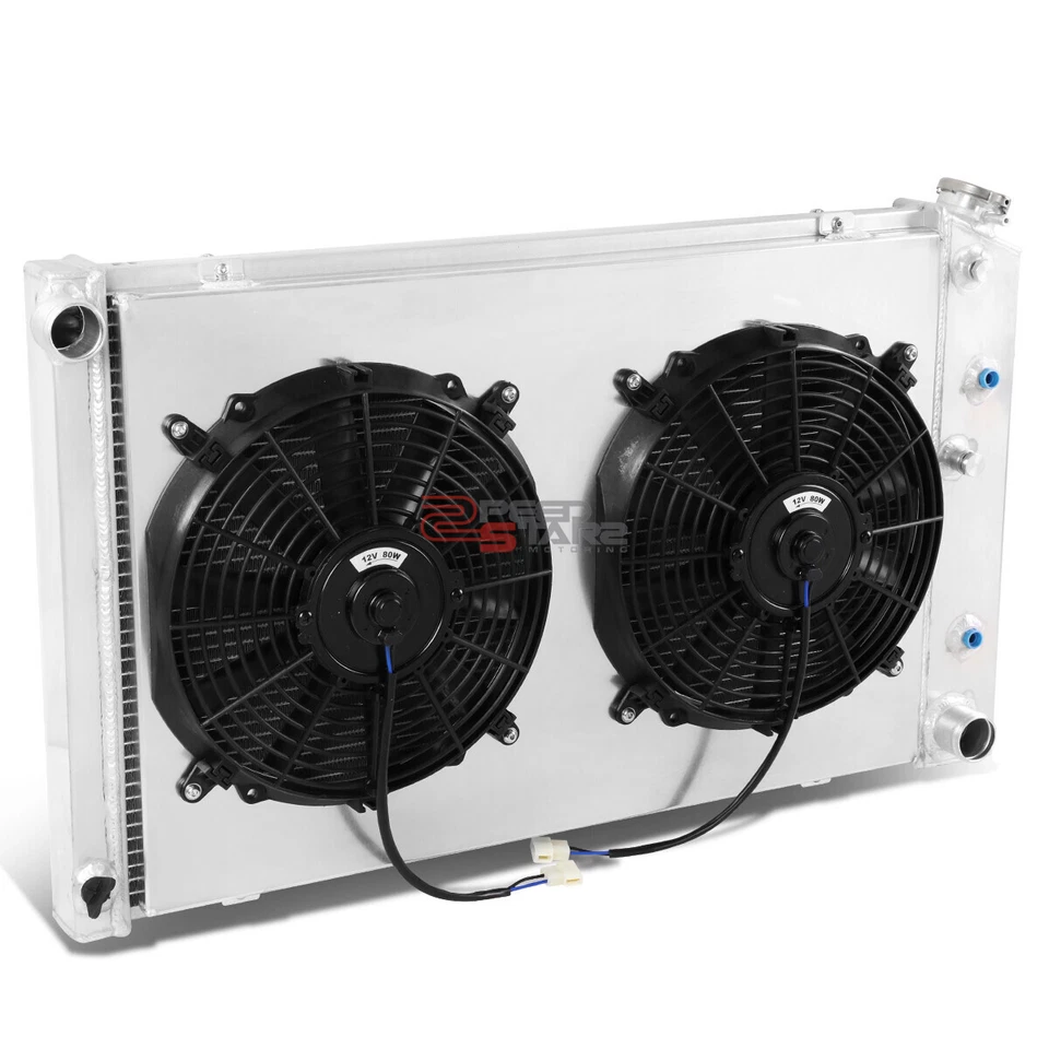 3-ROW FULL ALUMINUM RADIATOR+12V FAN SHROUD FOR 1978-1987 CAMARO/CENTURY/CUTLASS - Image 1 of 4
