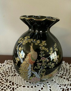 孔雀花瓶 Ebay