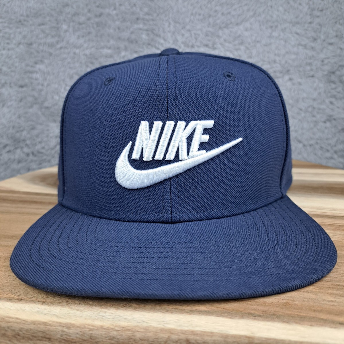 gorra nike azul plana