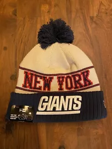 New York Giants NFL Historic Team on Field Sideline New Era Bommel Beanie Mütze RETRO - Bild 1 von 5