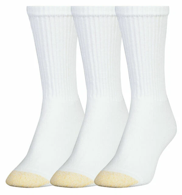 Gold Toe 4772 Women's Ultratec Crew Socks - White