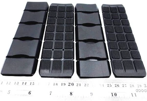 Shoulder Pad Strap fits 1.5" 38mm Wide Webbing Pad DURABLE Rubber Flexible Black - Picture 1 of 12
