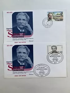 1975 West Germany First Day Cover - Albert Schweitzer, Theologian - Picture 1 of 2