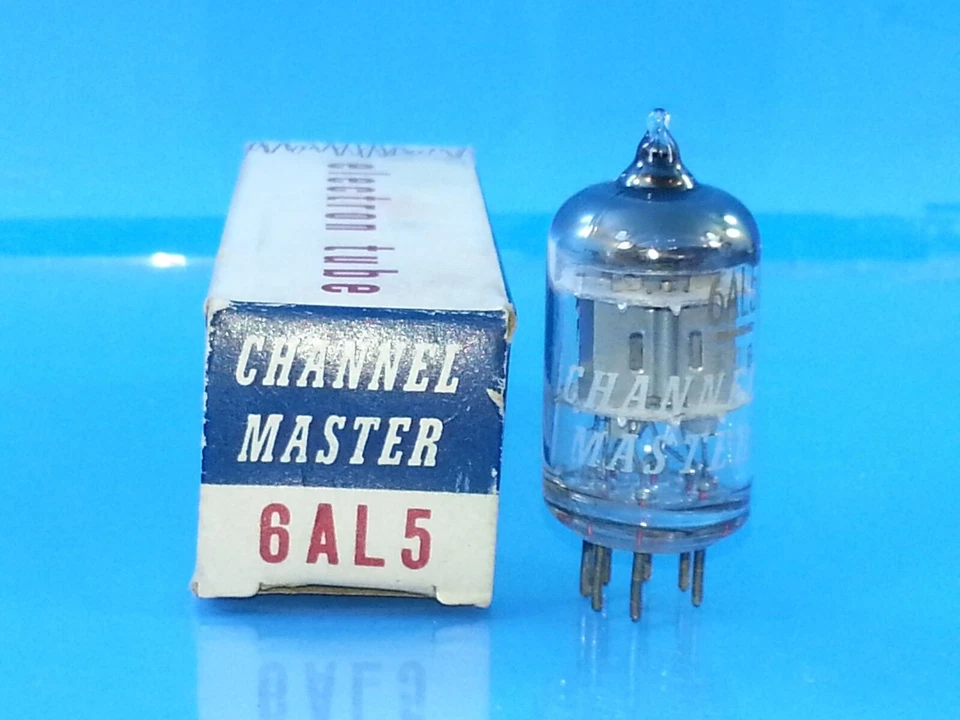 CHANNEL MASTER 6AL5  TUBE NOS NIB SILVER PLT BEST OF THE BEST SINGLE - Image 1 of 1