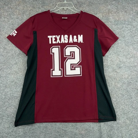 Texas A&M Aggies Youth XL 16/18 Red Black Jersey 12th Man SEC Football Cover