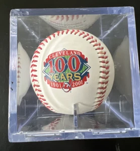 Cleveland Indians 100 Years 1901 to 2001 American League Charter Member in Case - Picture 1 of 6