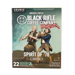 Black Rifle Coffee Company Spirit of '76 Keurig K-Cup Pods, tostado medio, 22 quilates - Imagen 1 de 11
