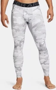 NWT Under Armour Men's ColdGear Infrared Leggings White Camo XL 1381747 - Picture 1 of 3