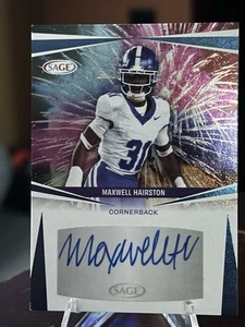 Maxwell Hairston 2025 Sage Autograph - Picture 1 of 2