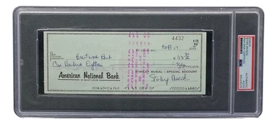 Stan Musial St. Louis Cardinals Signed  Bank Check PSA/DNA 85025575 - Image 1 of 4