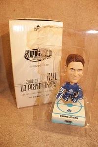 2001/02 UPPER DECK PLAYMAKERS BOBBLEHEAD NHL CURTIS JOSEPH BLUE 7" - Picture 1 of 1