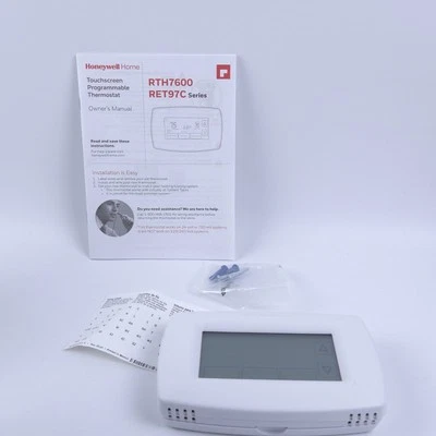 GENUINE HONEYWELL 7 DAY TOUCH SCREEN PROGRAMMABLE THERMOSTAT (RTH7600D 1030) - Image 1 of 4