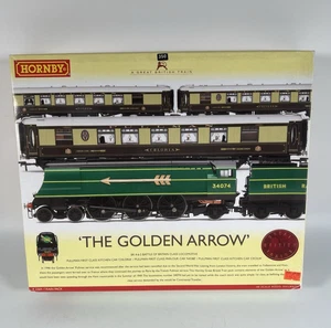 Hornby R2369 The Golden Arrow Train Pack Batalla de Gran Bretaña Clase Calibre OO Casi Nuevo - Imagen 1 de 23