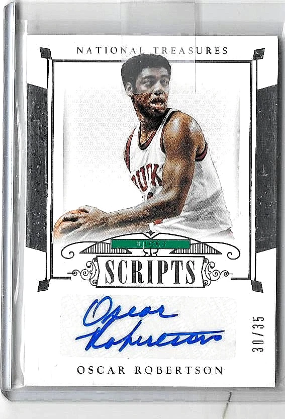 Oscar Robertson 2015 Panini National Treasures Scripts autógrafo certificado #30/35 Foto 1 de 1