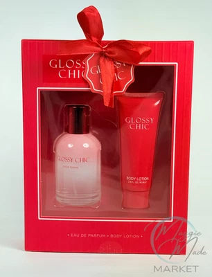 Nuevo Perfume Brillante Elegante y Loción Corporal Set de Regalo para Mujer 2 piezas Fragancia Foto 1 de 3