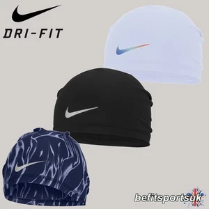 NIKE PEAK BEANIE MÜTZE SCHWARZ DRI-FIT WINTER LAUFEN SPORT REFLEKTIEREND OHNE BÜNDCHEN - Bild 1 von 19