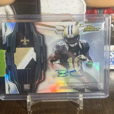 BRANDIN COOKS 2014 TOPPS FINEST #RAPBC ROOKIE PATCH REFRACTOR (RC) SICK PATCH  - Image 1 of 2