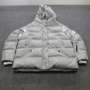 Chaqueta Bogner para mujer grande plateada con capucha acolchada Gorsuch invierno abrigo de esquí - Imagen 1 de 20