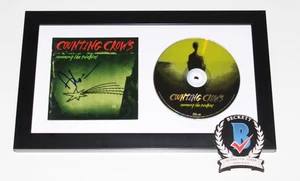 ADAM DURITZ COUNTING CROWS SIGNED FRAMED RECOVERING THE SATELLITES CD BECKETT - Picture 1 of 6