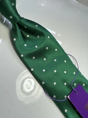 NUEVO CON ETIQUETAS VERSO 9 MULTICOLOR LUNARES ESTILO ESTAMPADO SEDA DISEÑOS CORBATA Y PAÑUELO Foto 1 de 4