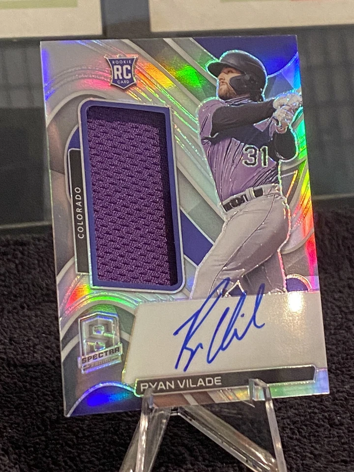 2022 Panini Spectra RYAN VILADE - RPA - Silver Prizm - Auto/Patch Rc - 46/199 - Image 1 of 2