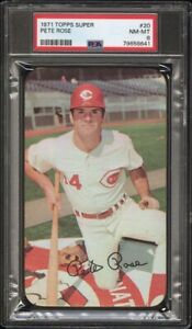 1971 Topps Super Baseball Pete Rose #20 PSA 8 NM-MT Cincinnati Reds Rare!!!