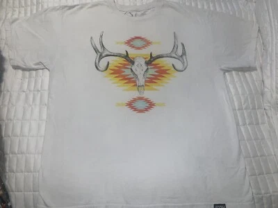 Camiseta Rook European Mount Logo con diseños aztecas (xL) blanca Foto 1 de 4