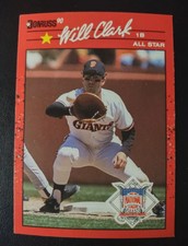 Will Clark, San Francisco Giants, 1990 Donruss All-Star Game Baseball Card #707