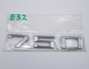 BMW E32 750 Lettering Rear Boot Trunk Lid Badge Emblem Logo Approx. 18cm USED - Picture 1 of 6