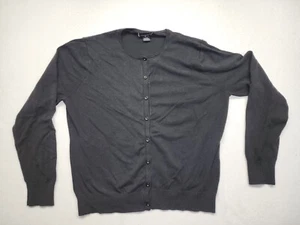 WILLI SMITH women’s Size XL Black Blouse Button Down Long Sleeve Silk Blend - Picture 1 of 5