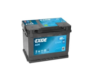 BATTERIA PER AUTO AGM START & STOP 60 AH POSTIVO DX 680A EXIDE EK600 - Foto 1 di 6