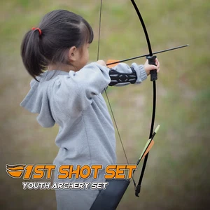 Kids Recurve Bow and Arrow Set for Children Youth Archery Training shooting Team - Picture 1 of 6