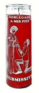 CANDLE SUBMISSIVE UNSCENTED- DOBLEGADO A MIS PIES VELADORA 120 Hours - Picture 1 of 1