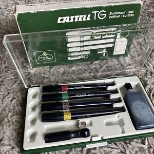 Vintage Castell TG Sortiment Set S1164  With Box, Case. Missing Parts